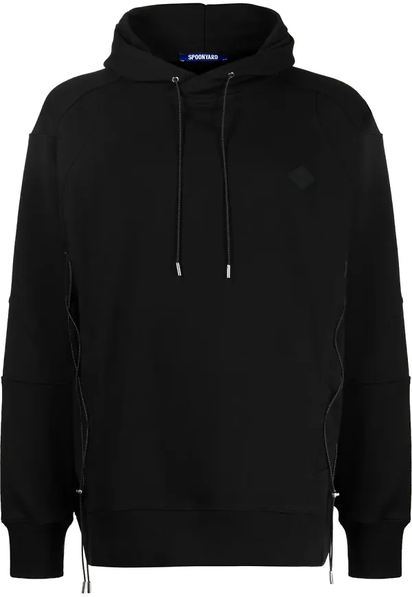 Spoonyard hoodie med logotyp - Svart