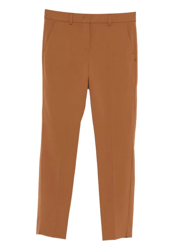 Sportmax byxor med slits - Brun
