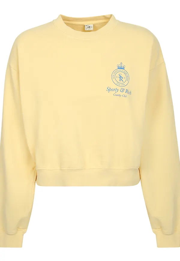 Sporty & Rich - Hoodies - Gul - Dam - Storlek: Xs,S,M