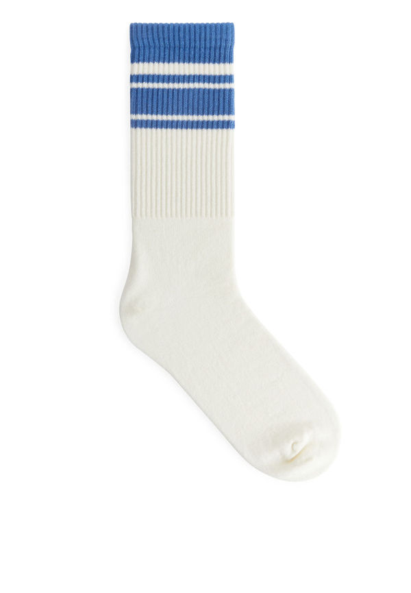 Sporty Cotton Socks - Blue