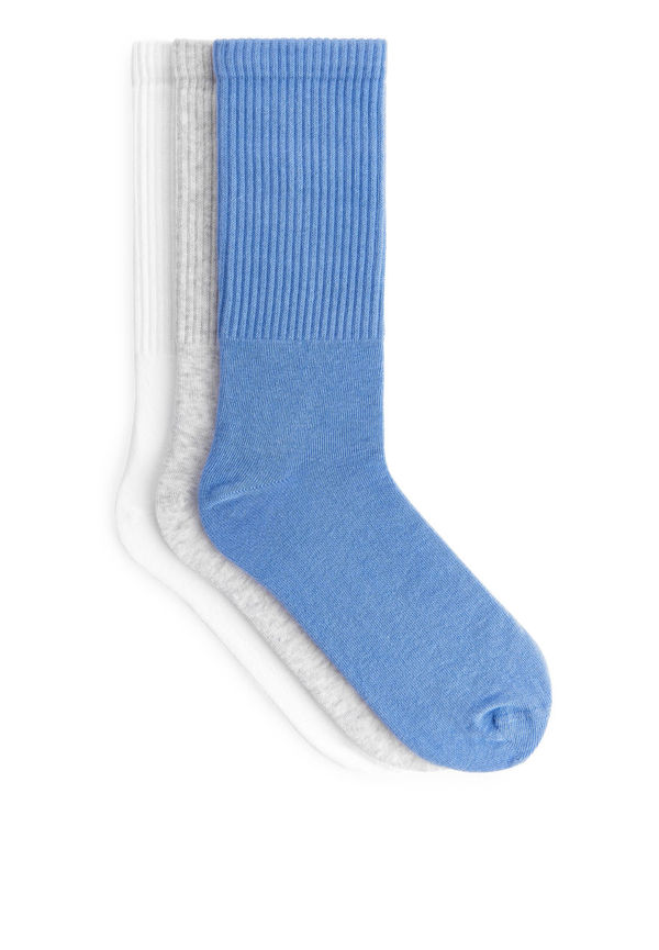 Sporty Cotton Socks - Grey