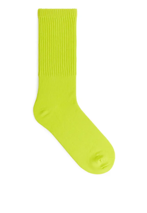 Sporty Cotton Socks - Yellow