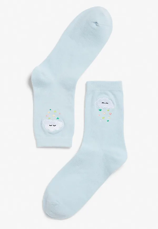 Sporty statement socks - Blue