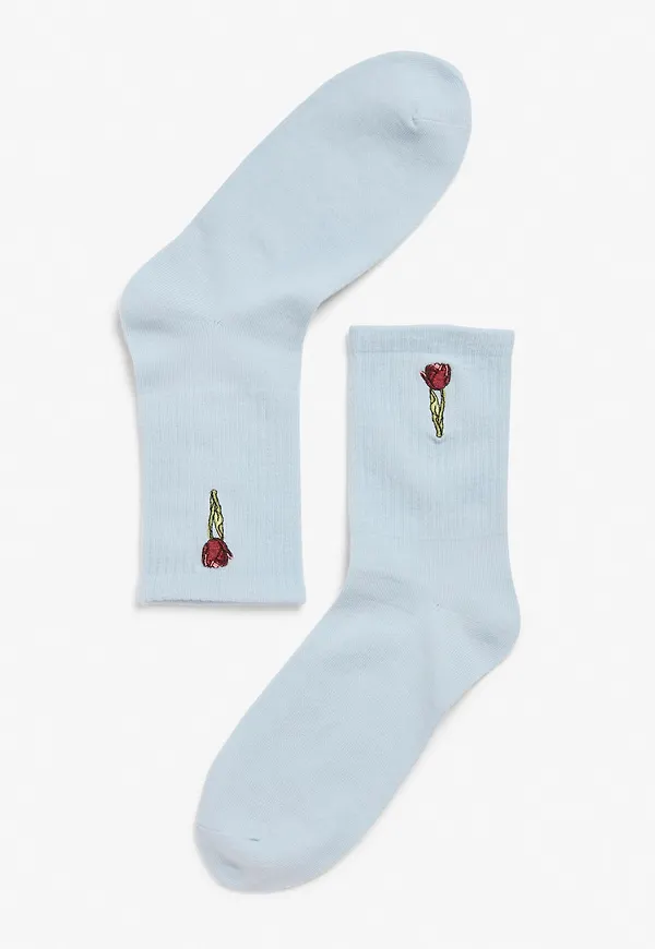 Sporty statement socks - Blue