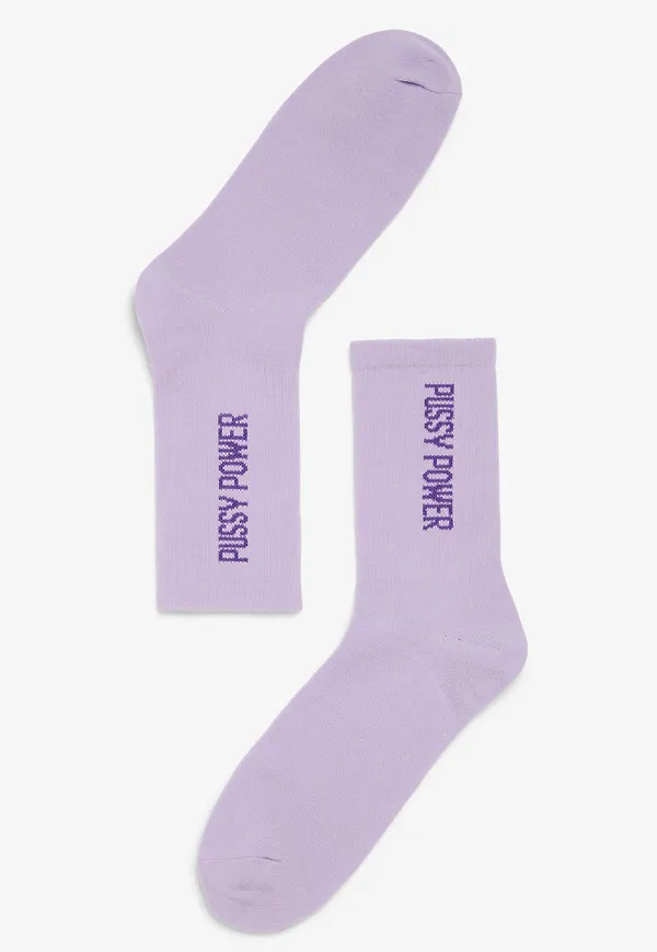 Sporty statement socks - Purple