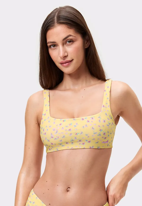 Square Neck Adjustable Bikini Bra