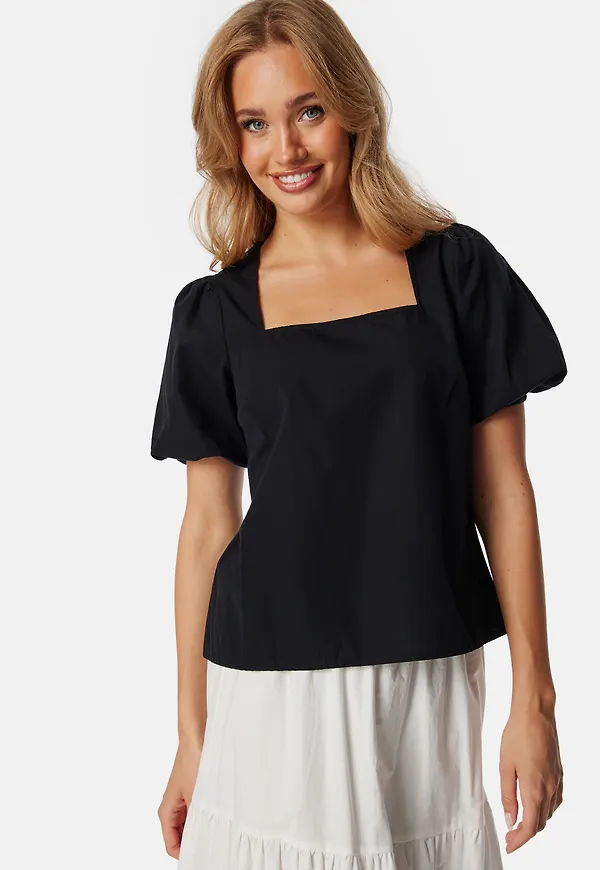 Square Neck Cotton Blouse
