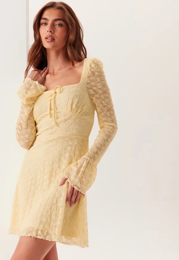 Square Neck Lace Dress