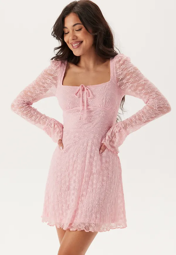 Square Neck Lace Dress