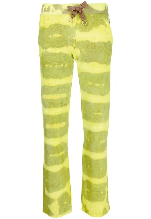 Stain Shade batikmönstrade trackpants - Grön