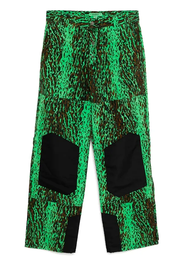 Stain Shade leopardmönstrade byxor - Grön