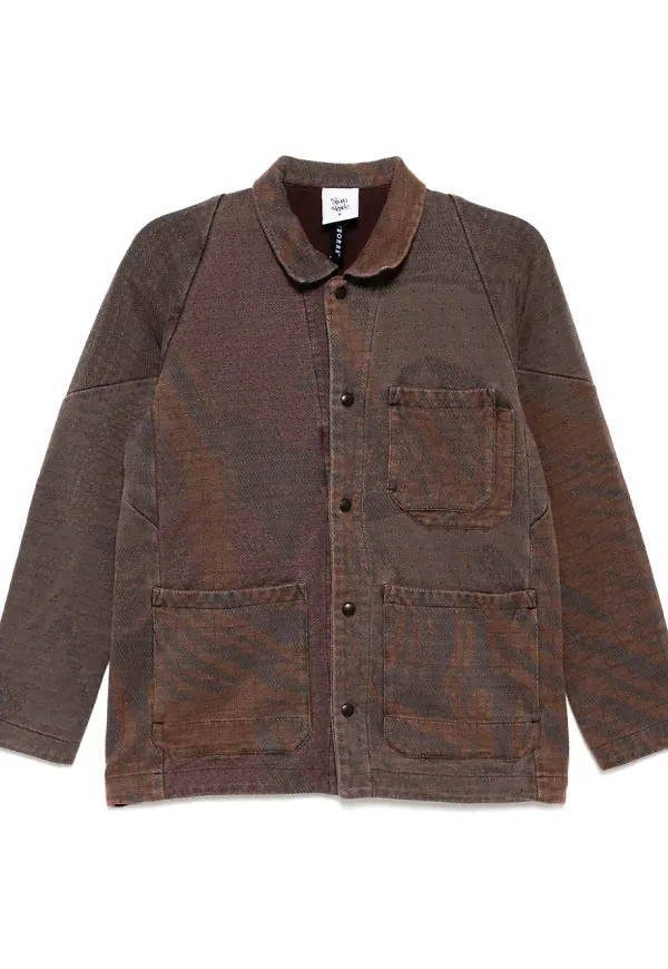 Stain Shade skjortjacka med knäppning - Brun