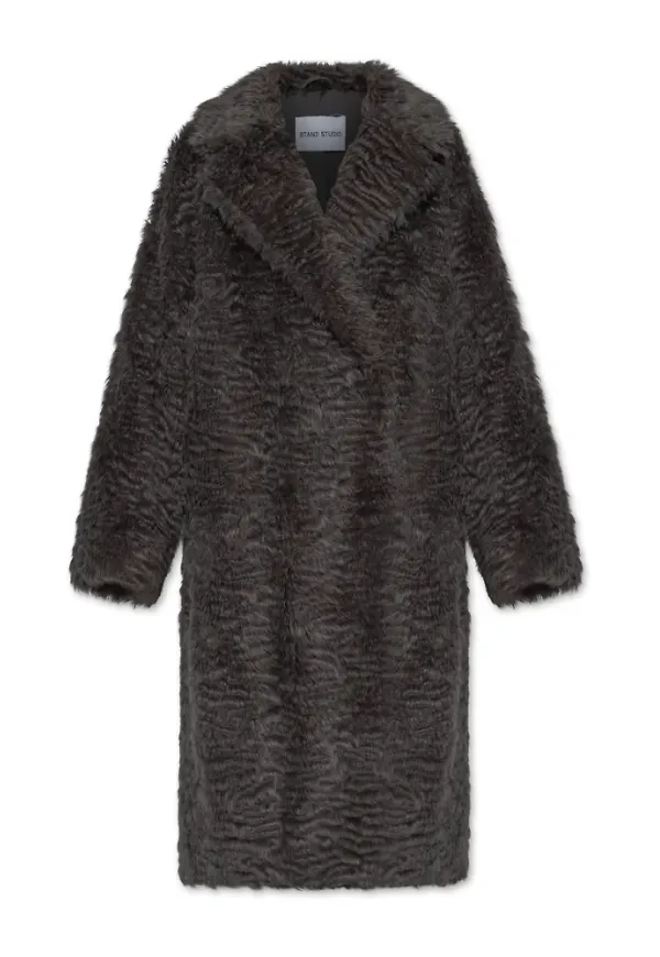 Stand Studio, Jacka, Dam, M, Faux fur coat Nicole