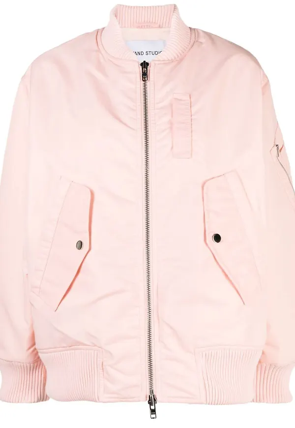 STAND STUDIO bomberjacka i oversize-modell - Rosa