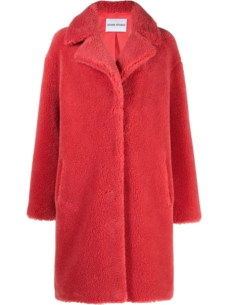 STAND STUDIO Camille kappa i oversize-modell - Rosa