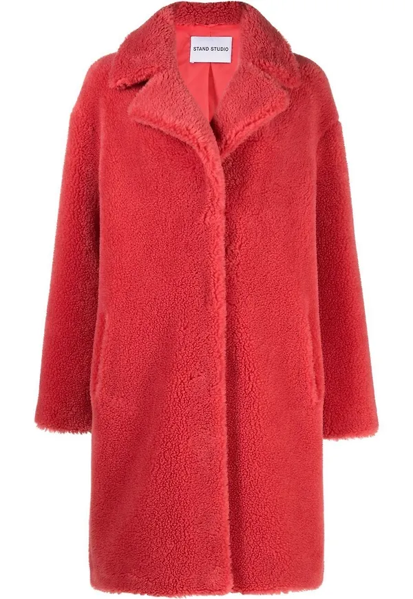 STAND STUDIO Camille kappa i oversize-modell - Rosa