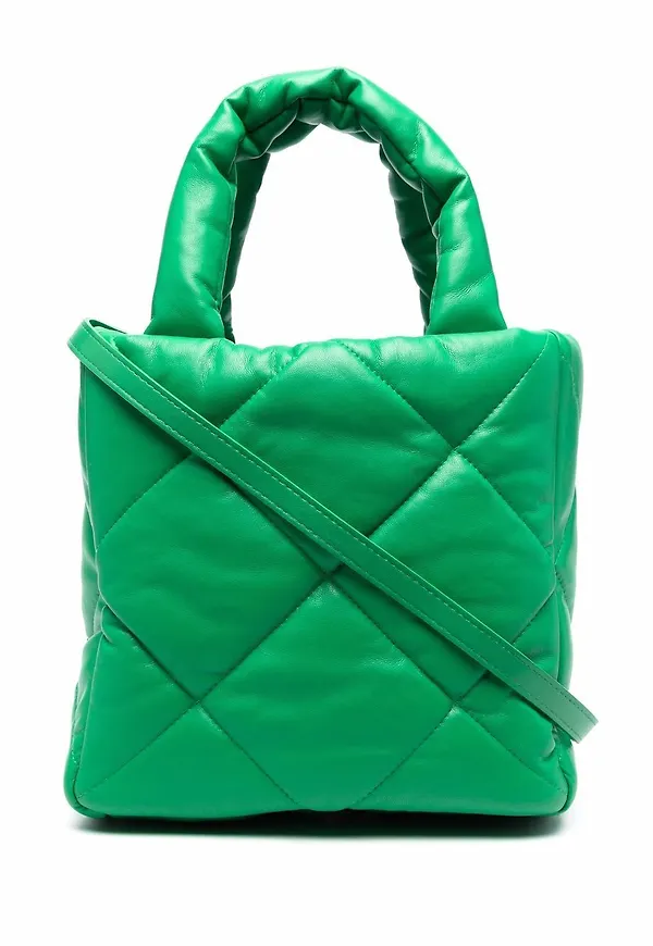 STAND STUDIO quiltad totebag - Grön