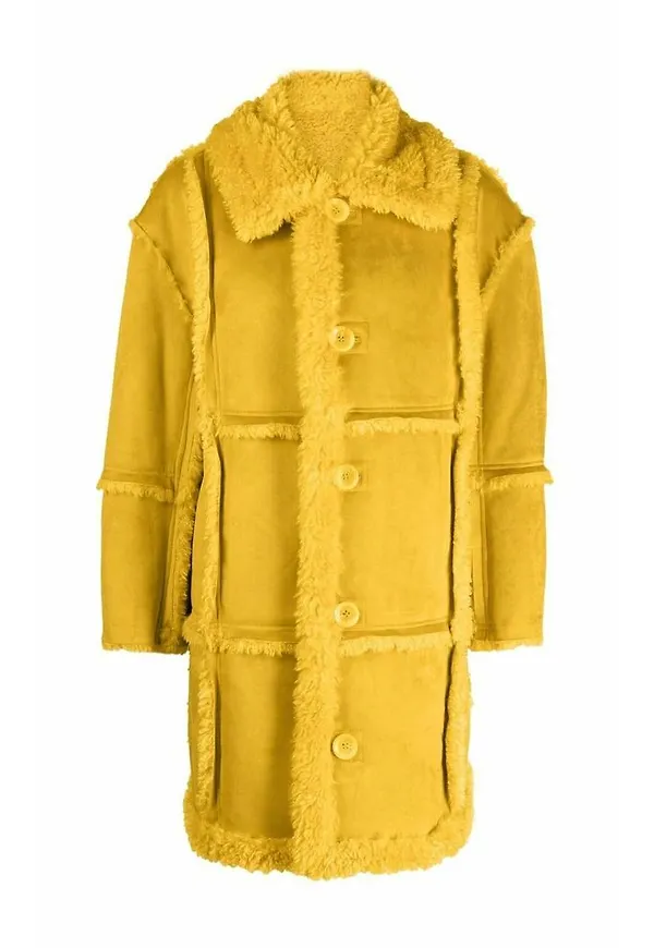 Stand Studio Single-Breasted Coats Gul, Dam