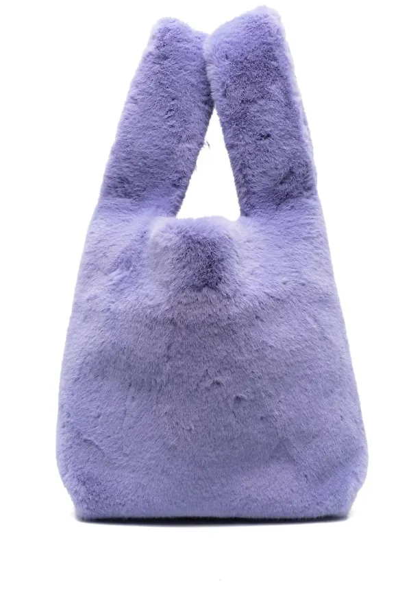 STAND STUDIO totebag i konstpäls - Lila