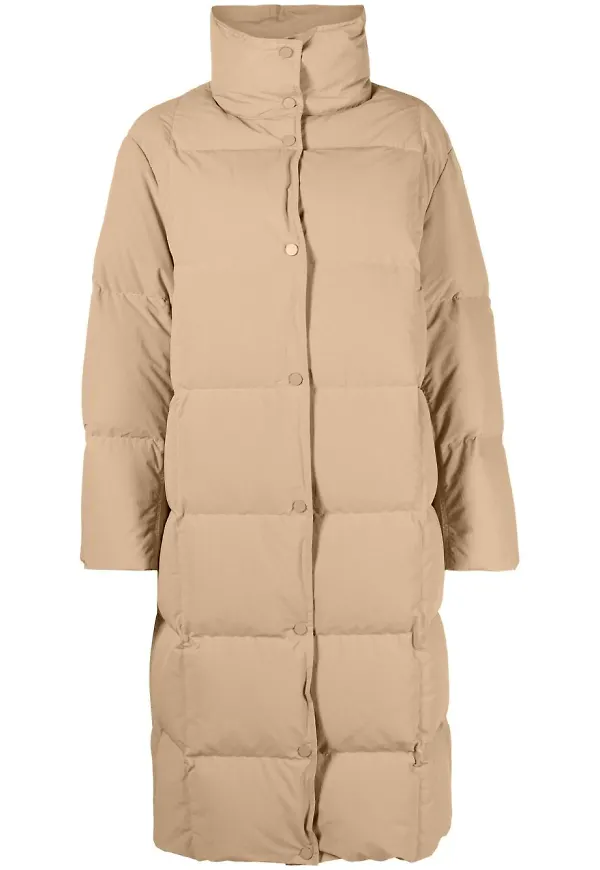 STAND STUDIO vadderad kappa i oversize-modell - Neutral