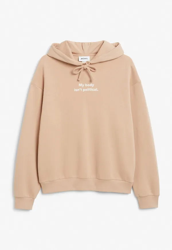 Statement hoodie - Beige