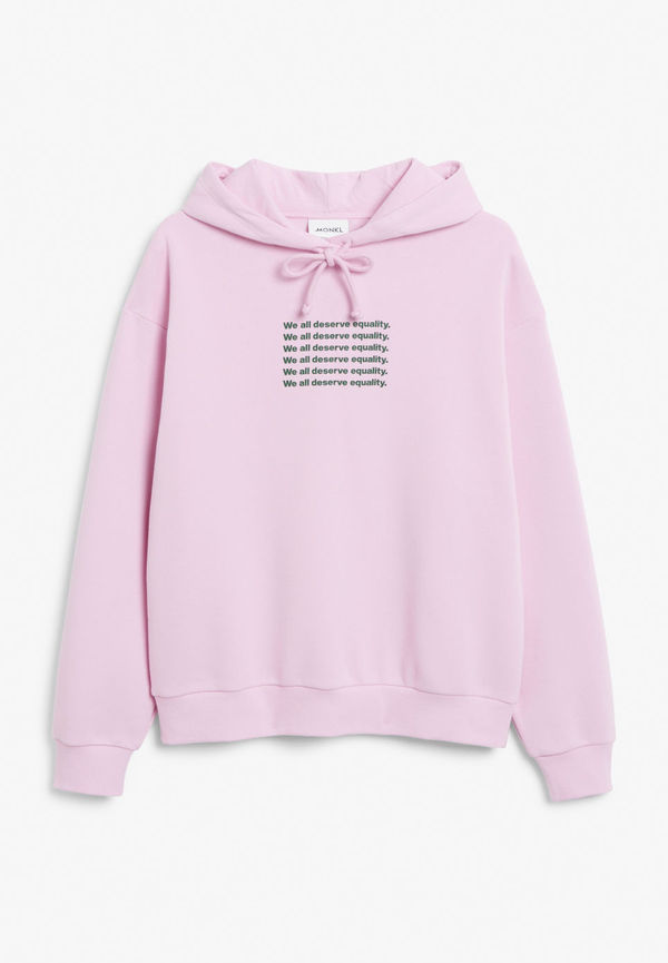 Statement hoodie - Pink