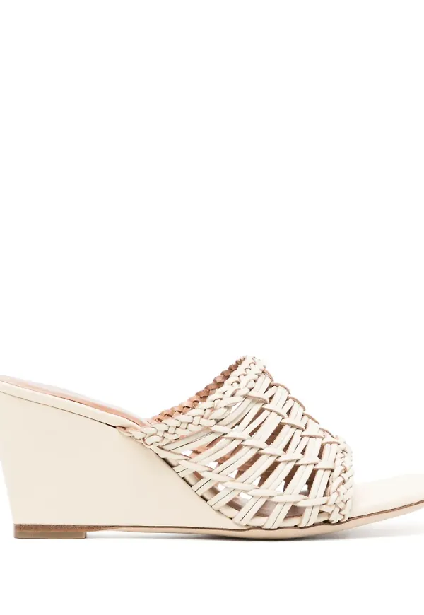 STAUD Blair sandaler med kilklack - Neutral