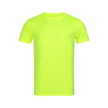 Stedman Active 140 Crew Neck Gul polyester Small Herr
