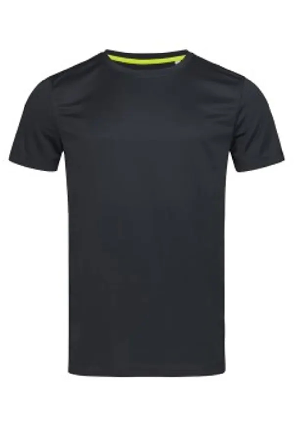 Stedman Active 140 Crew Neck Svart polyester Small Herr