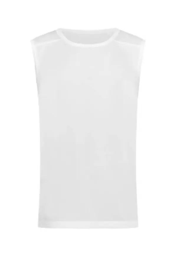 Stedman Active 140 Sleeveless Vit polyester X-Large Herr