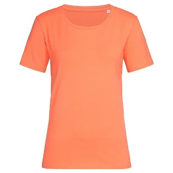 Stedman Claire Relaxed Women Crew Neck Aprikos ringspunnen bomull Large Dam