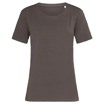 Stedman Claire Relaxed Women Crew Neck Choklad ringspunnen bomull Large Dam
