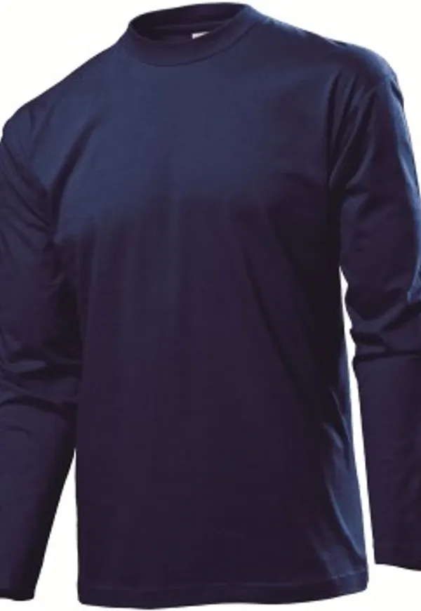 Stedman Classic Long Sleeve Men Marin bomull Small Herr