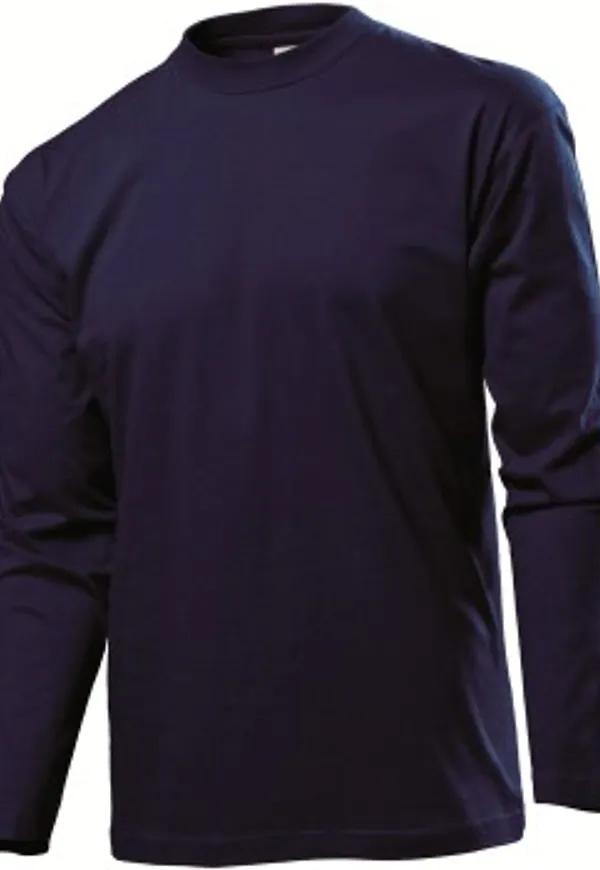 Stedman Classic Long Sleeve Men Mörkblå bomull Small Herr