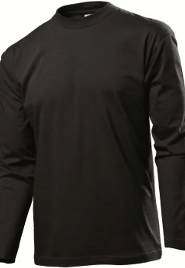 Stedman Classic Long Sleeve Men Svart bomull Small Herr