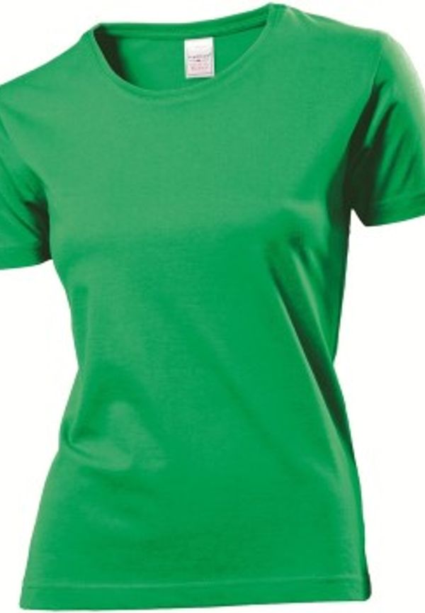 Stedman Classic Women T-shirt Grön bomull X-Large Dam