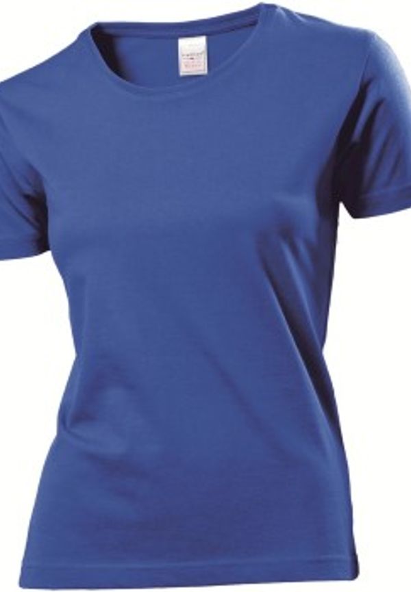 Stedman Classic Women T-shirt Royalblå bomull X-Large Dam
