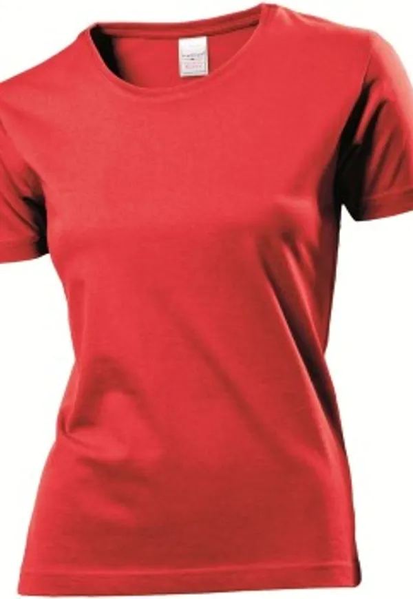 Stedman Classic Women T-shirt Röd bomull X-Large Dam
