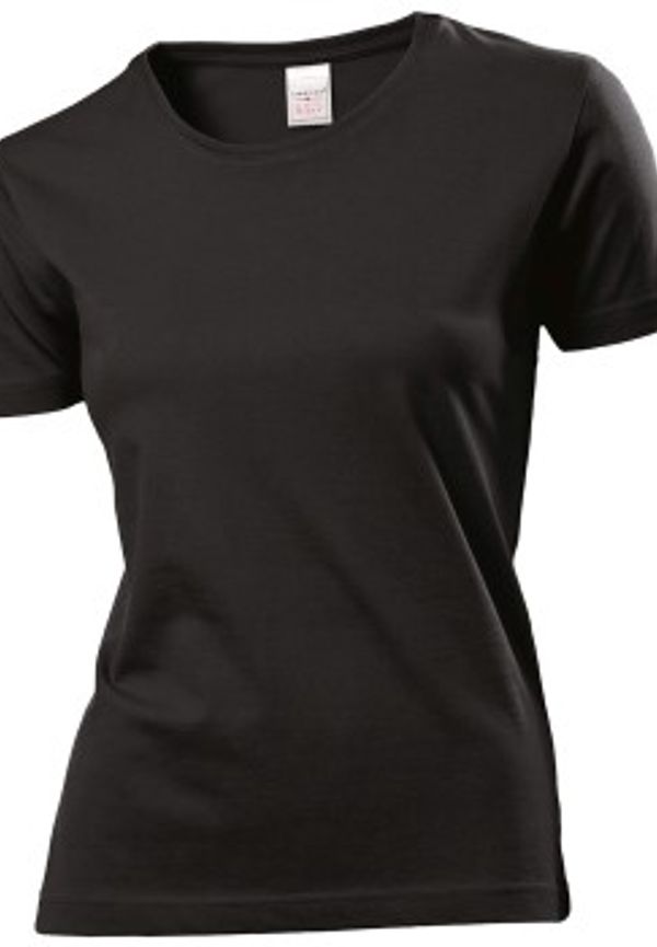 Stedman Classic Women T-shirt Svart bomull X-Large Dam