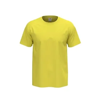 Stedman Comfort Men T-shirt Gul bomull Small Herr