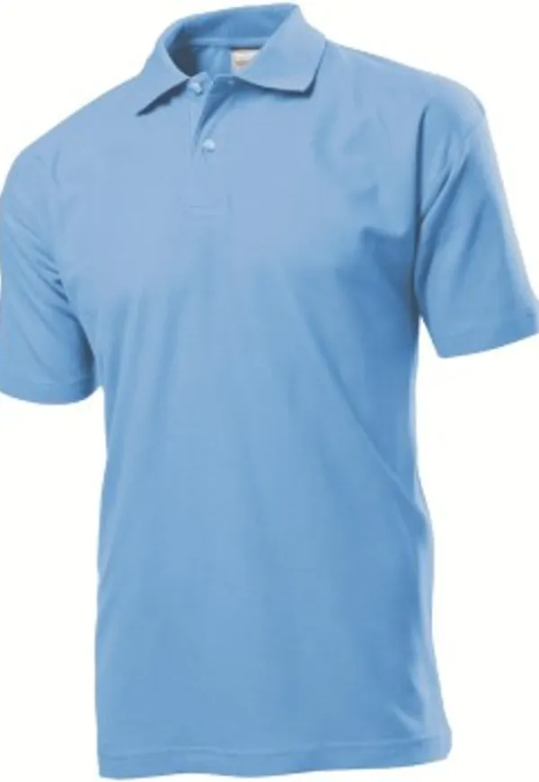 Stedman Polo Men Ljusblå bomull Medium Herr