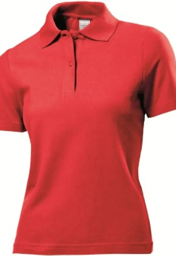 Stedman Polo Women Röd bomull Small Dam