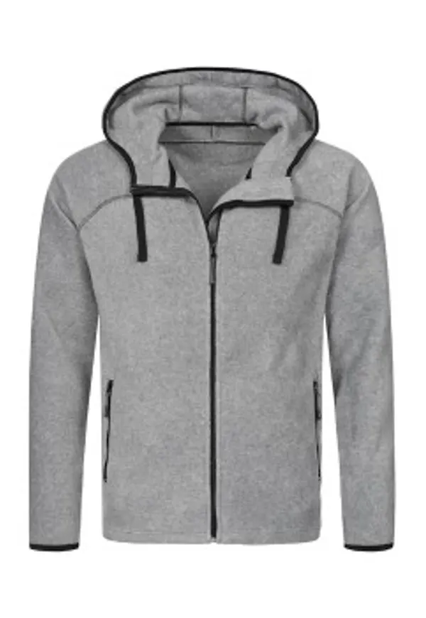 Stedman Power Fleece Jacket For Men Grå polyester Small Herr