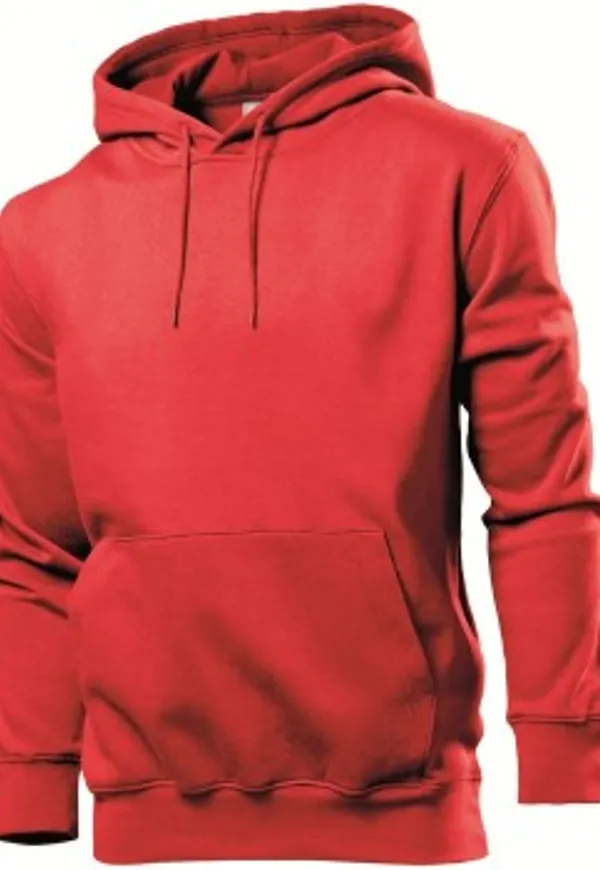 Stedman Sweatshirt Hooded Men Röd Small Herr