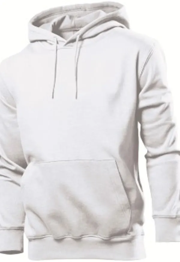 Stedman Sweatshirt Hooded Men Vit 3XL Herr