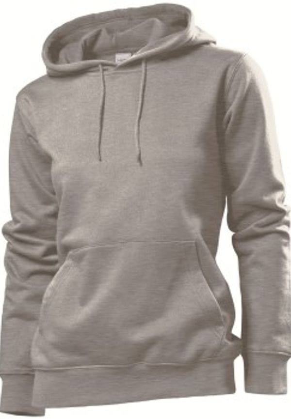 Stedman Sweatshirt Hooded Women Mörkgrå X-Large Dam