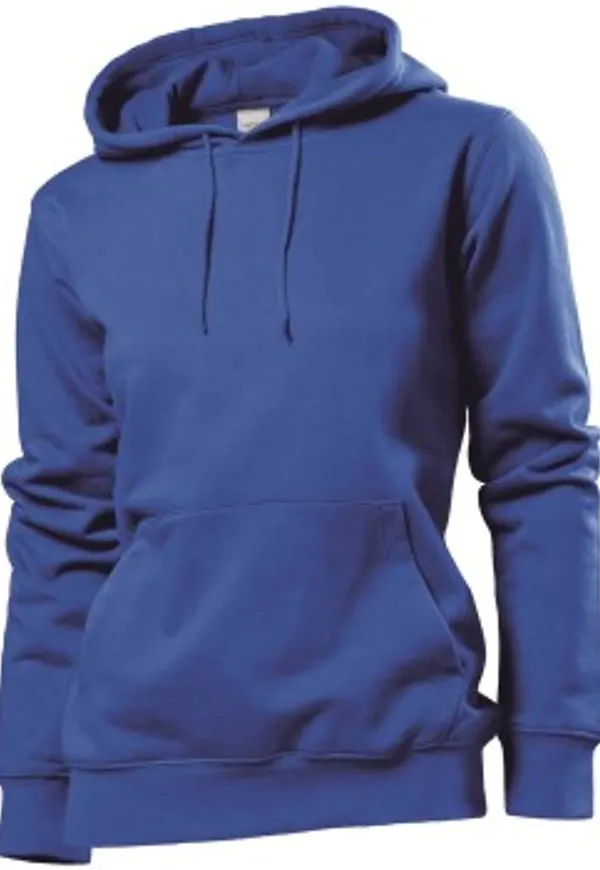 Stedman Sweatshirt Hooded Women Royalblå X-Large Dam