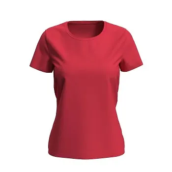 Stedman Women Lux T Röd bomull X-Large Dam