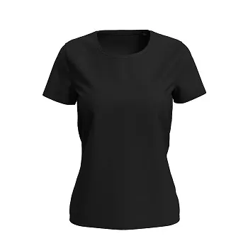 Stedman Women Lux T Svart bomull Large Dam