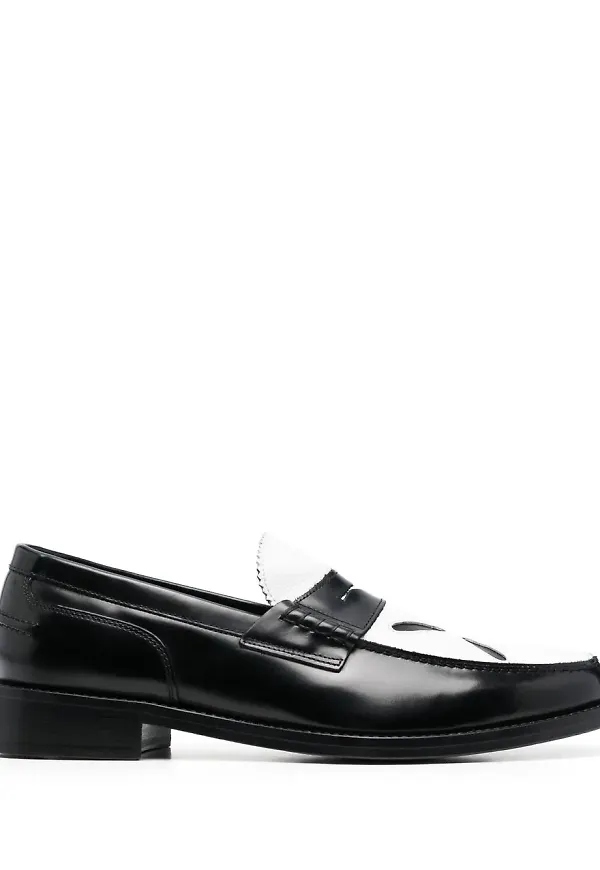 Stefan Cooke loafers i läder - Svart
